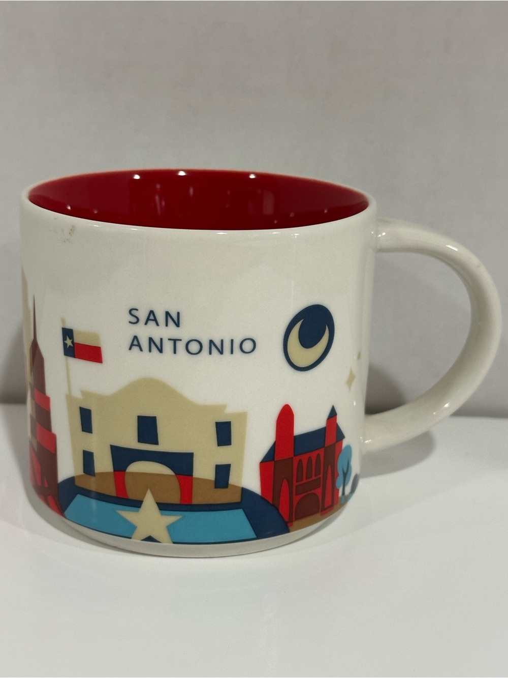 Starbucks San Antonio City Mug - White, Red, Blue, Yellow